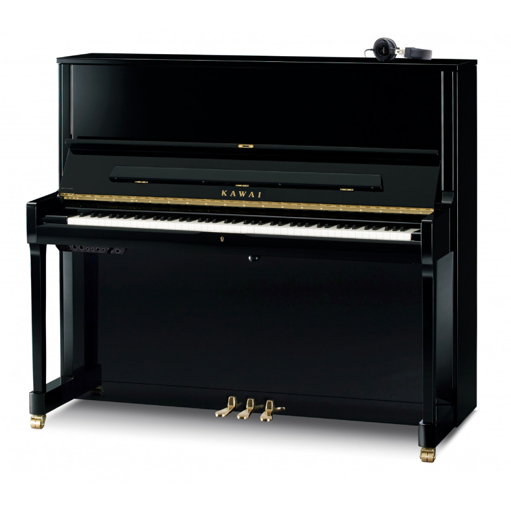 KAWAI K-500 ATX4 M/PEP - Parlak Siyah 130 CM Silent Duvar Piyanosu - ATX4 Kulaklık Sistemli